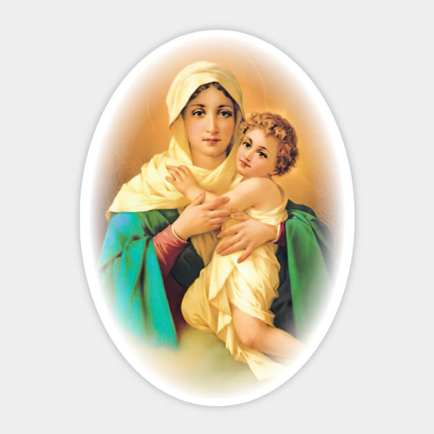 Our Lady of Schoenstatt Virgin Mary Catholic Saint 2020-020 Sticker by hispanicworld